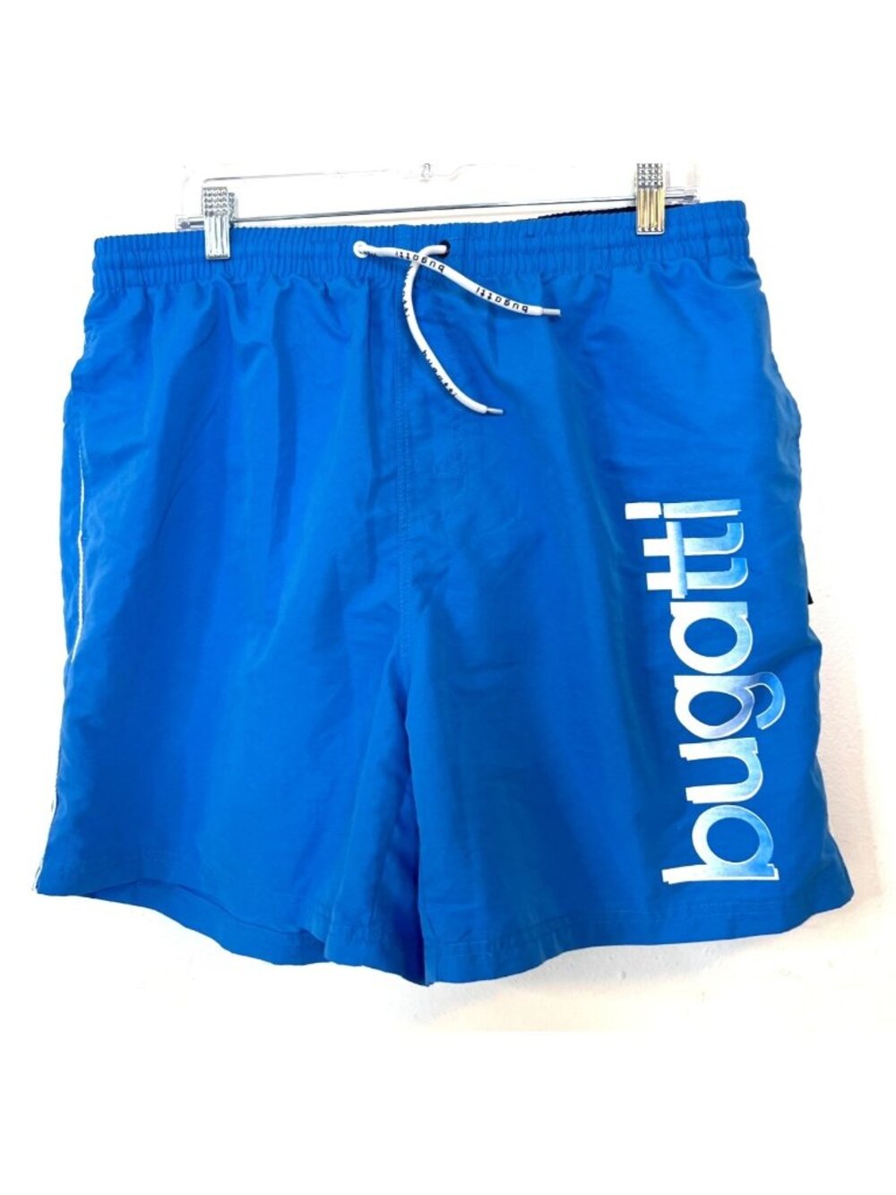 Bugatti Swim Shorts Cobalt Blue Spellout side Lined XL Summer Pool Beach Ocean